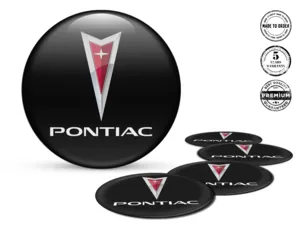 Pontiac Logo Autocollants Roues Édition Époxy de Qualité